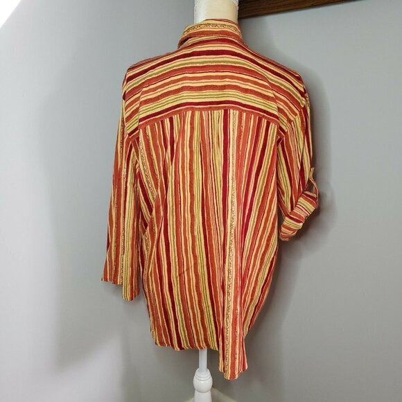 FIRST Issue Women's Size XL Shirt Fall Pumpkin Colors T45 - Picture 5 of 5